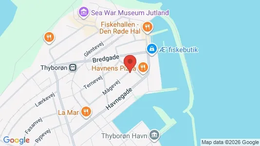 Lejligheder til salg i Thyborøn - kort over placeringen