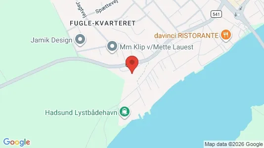 Lejligheder til salg i Hadsund - kort over placeringen