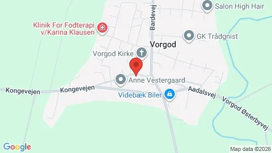 Lejligheder til salg i Videbæk - kort over placeringen