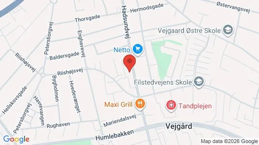 Lejligheder til salg i Aalborg Centrum - kort over placeringen