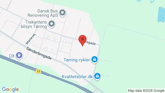 Lejligheder til salg i Tørring - kort over placeringen