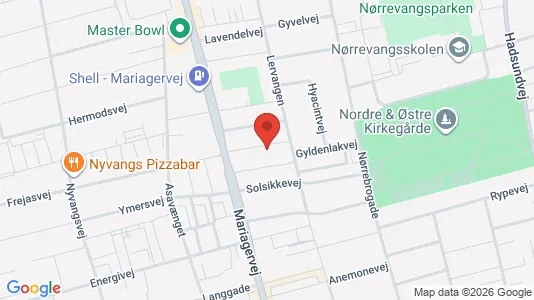 Lejligheder til salg i Randers NØ - kort over placeringen