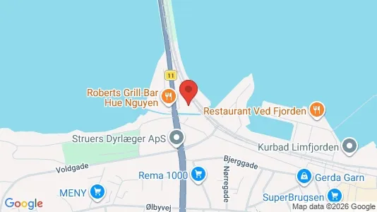 Lejligheder til salg i Struer - kort over placeringen