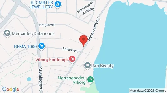 Lejligheder til salg i Viborg - kort over placeringen