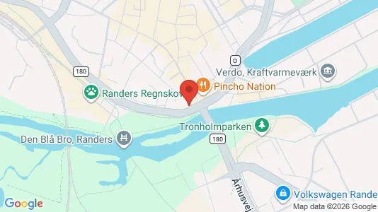 Lejligheder til salg i Randers C - kort over placeringen