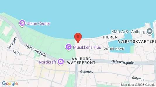 Lejligheder til salg i Aalborg Centrum - kort over placeringen