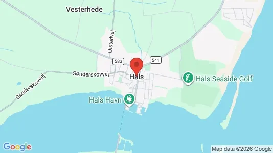 Lejligheder til salg i Hals - kort over placeringen
