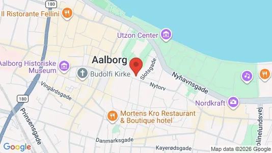 Lejligheder til salg i Aalborg Centrum - kort over placeringen