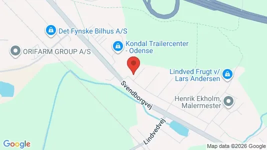Lejligheder til salg i Odense S - kort over placeringen