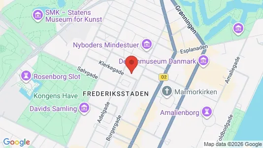 Lejligheder til salg i København K - kort over placeringen