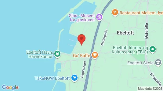 Lejligheder til salg i Ebeltoft - kort over placeringen