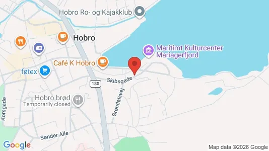 Lejligheder til salg i Hobro - kort over placeringen