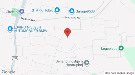 Lejligheder til salg i Hobro - kort over placeringen