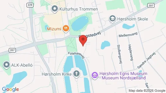Lejligheder til salg i Hørsholm - kort over placeringen