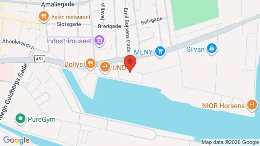 Lejligheder til salg i Horsens - kort over placeringen