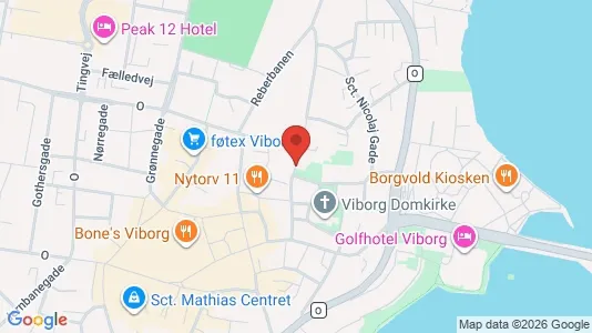 Lejligheder til salg i Viborg - kort over placeringen