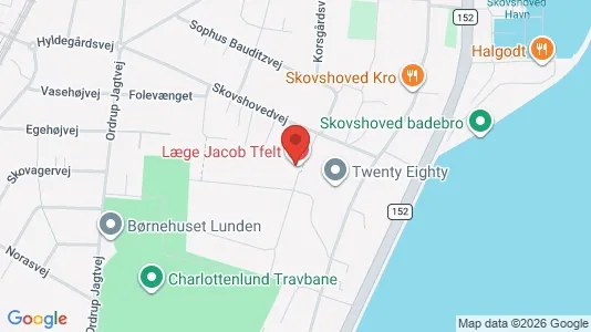 Lejligheder til salg i Charlottenlund - kort over placeringen