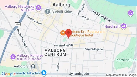 Lejligheder til salg i Aalborg Centrum - kort over placeringen