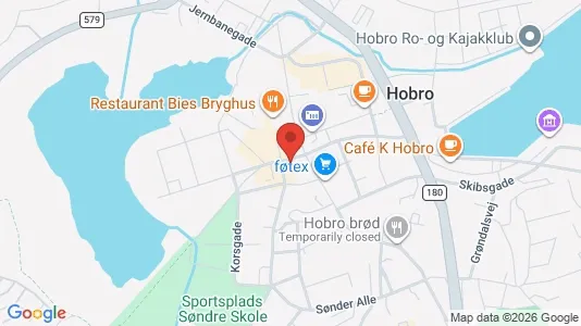 Lejligheder til salg i Hobro - kort over placeringen
