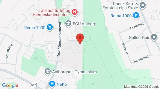 Lejligheder til salg i Aalborg Centrum - kort over placeringen