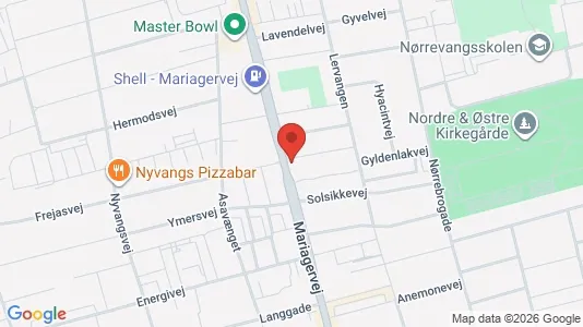 Lejligheder til salg i Randers NØ - kort over placeringen