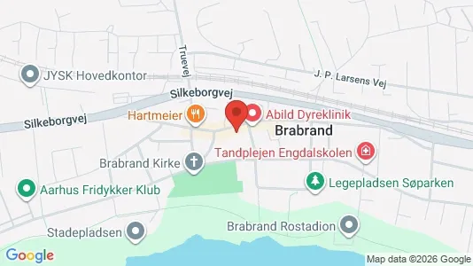 Lejligheder til salg i Brabrand - kort over placeringen