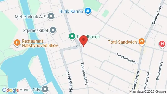 Lejligheder til salg i Odense C - kort over placeringen