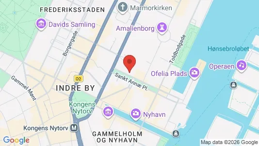 Lejligheder til salg i København K - kort over placeringen