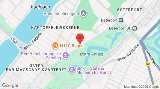 Lejligheder til salg i Østerbro - kort over placeringen