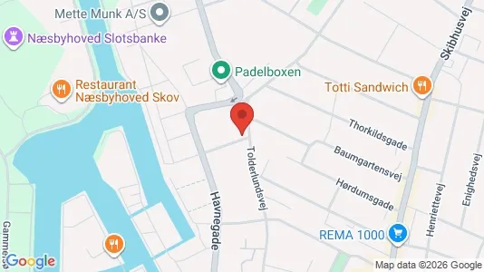 Lejligheder til salg i Odense C - kort over placeringen