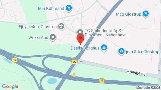 Lejligheder til salg i Glostrup - kort over placeringen