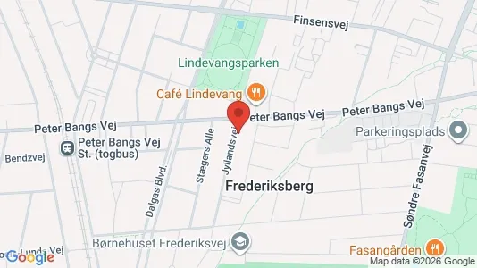 Lejligheder til salg i Frederiksberg - kort over placeringen