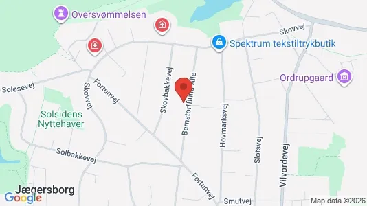 Lejligheder til salg i Charlottenlund - kort over placeringen