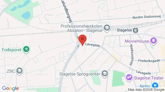 Lejligheder til salg i Slagelse - kort over placeringen