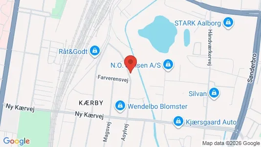 Lejligheder til salg i Aalborg Centrum - kort over placeringen