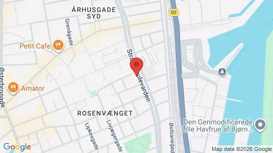Lejligheder til salg i Østerbro - kort over placeringen