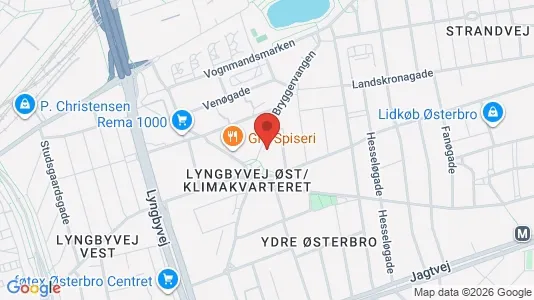 Lejligheder til salg i Østerbro - kort over placeringen