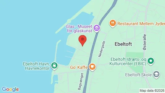 Lejligheder til salg i Ebeltoft - kort over placeringen
