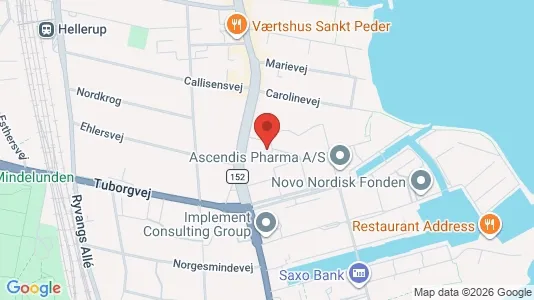 Lejligheder til salg i Hellerup - kort over placeringen