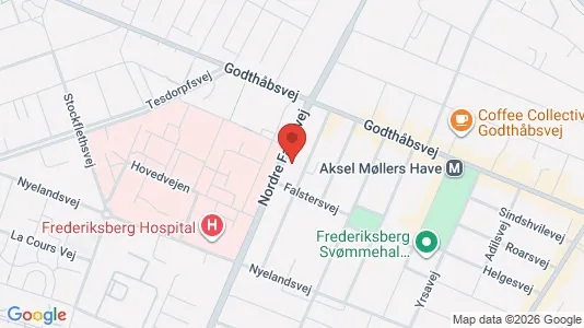 Lejligheder til salg i Frederiksberg - kort over placeringen