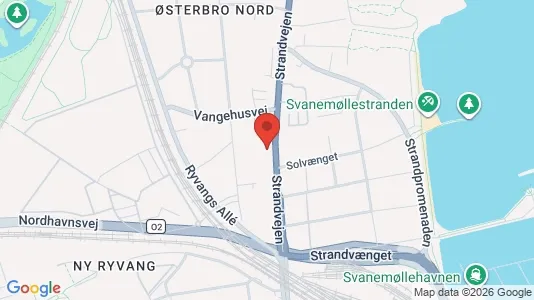 Lejligheder til salg i Østerbro - kort over placeringen