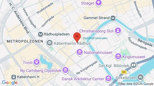 Lejligheder til salg i København K - kort over placeringen