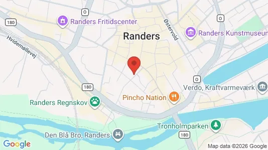 Lejligheder til salg i Randers C - kort over placeringen