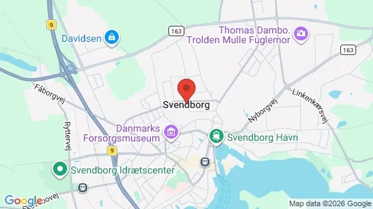 Lejligheder til salg i Svendborg - kort over placeringen