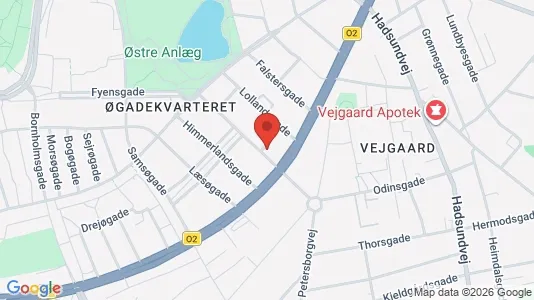 Lejligheder til salg i Aalborg Centrum - kort over placeringen