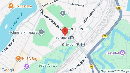 Lejligheder til salg i Østerbro - kort over placeringen
