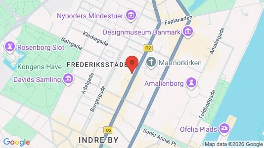 Lejligheder til salg i København K - kort over placeringen