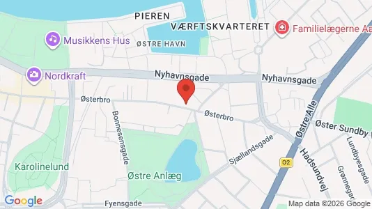 Lejligheder til salg i Aalborg Centrum - kort over placeringen