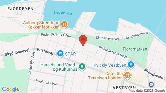 Lejligheder til salg i Aalborg Centrum - kort over placeringen