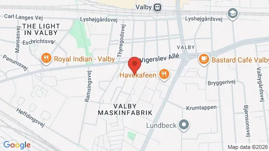 Lejligheder til salg i Valby - kort over placeringen